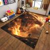 Dragon confrontation with warrior carpet Yoga living room room decor children's crawling mat doormat area rug games mat