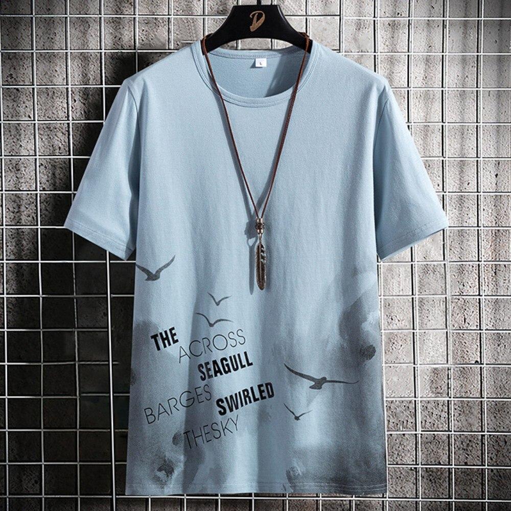 Мужская футболка с коротким рукавом и v-образным вырезом Fashion Personality