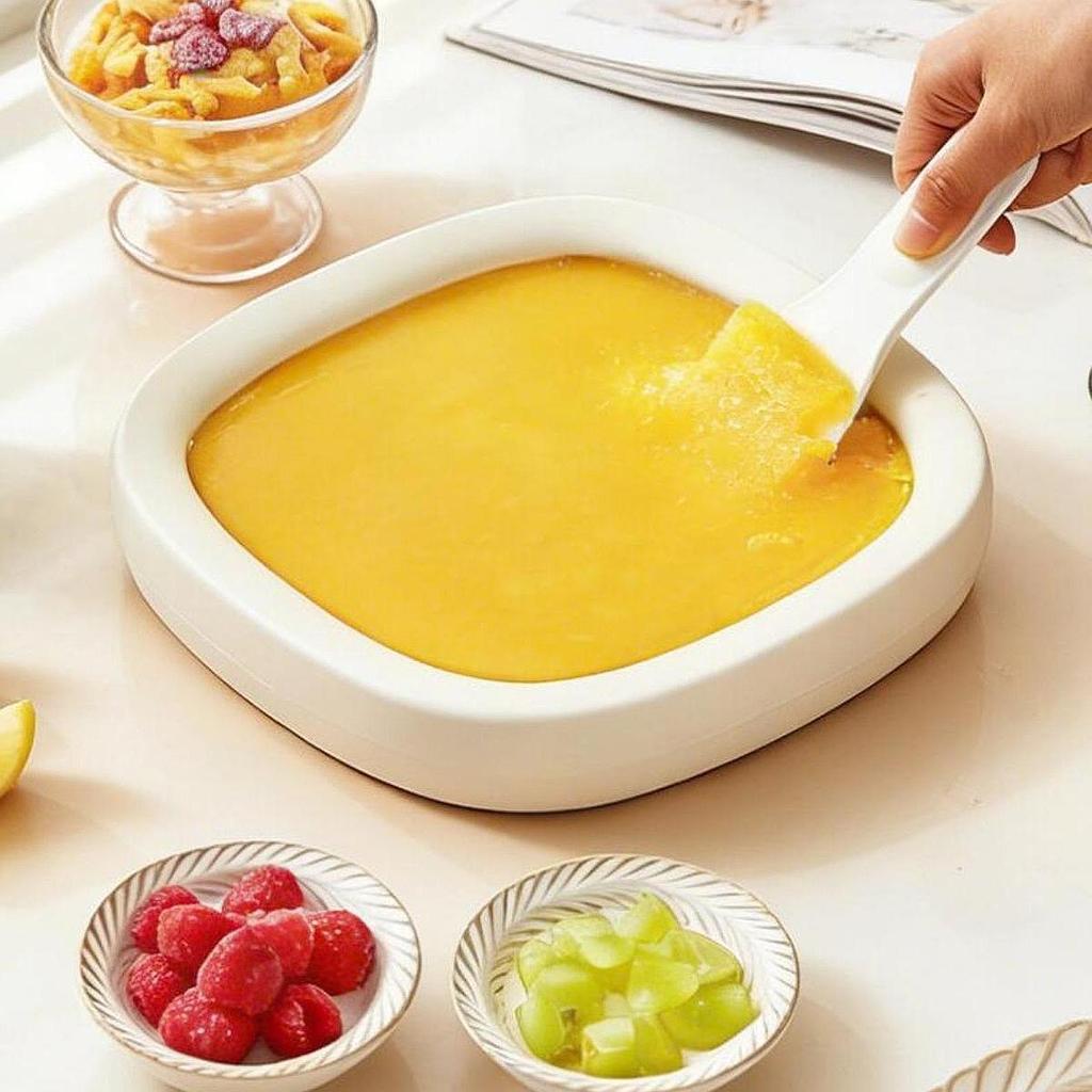 Портативная машина для приготовления роллов с мороженым с 2 скребками, пластина мгновенной заморозки, домашний DIY-аксессуар для семьи, сорбет, мягкое мороженое