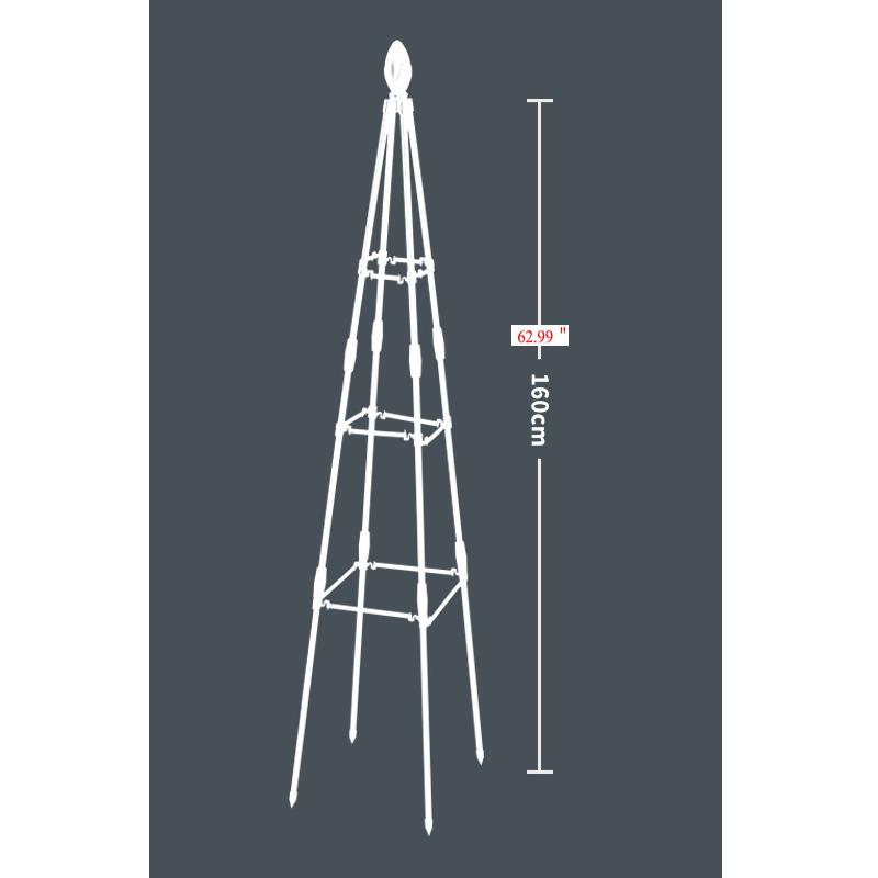 Outdoor Garden Metal Obelisk Climbing Plant Support Frame Trellis New