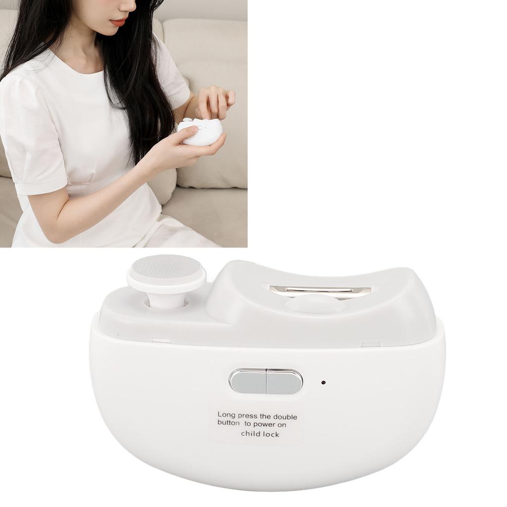 Electric Nail Clipper With Nail File Portable Quiet 2 Speeds Automatic Nail Trimmer for Kids Adult Seniors