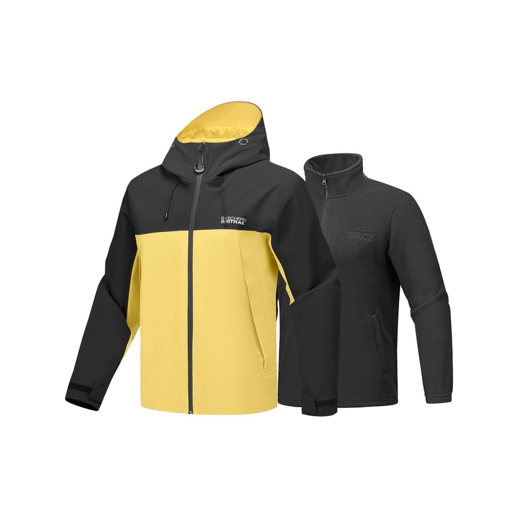Skechers Thermal, Abrasion Resistant, Breathable, Waterproof, Windproof Windbreaker Jacket Men's Mysterious Yellow P425M136-01UM