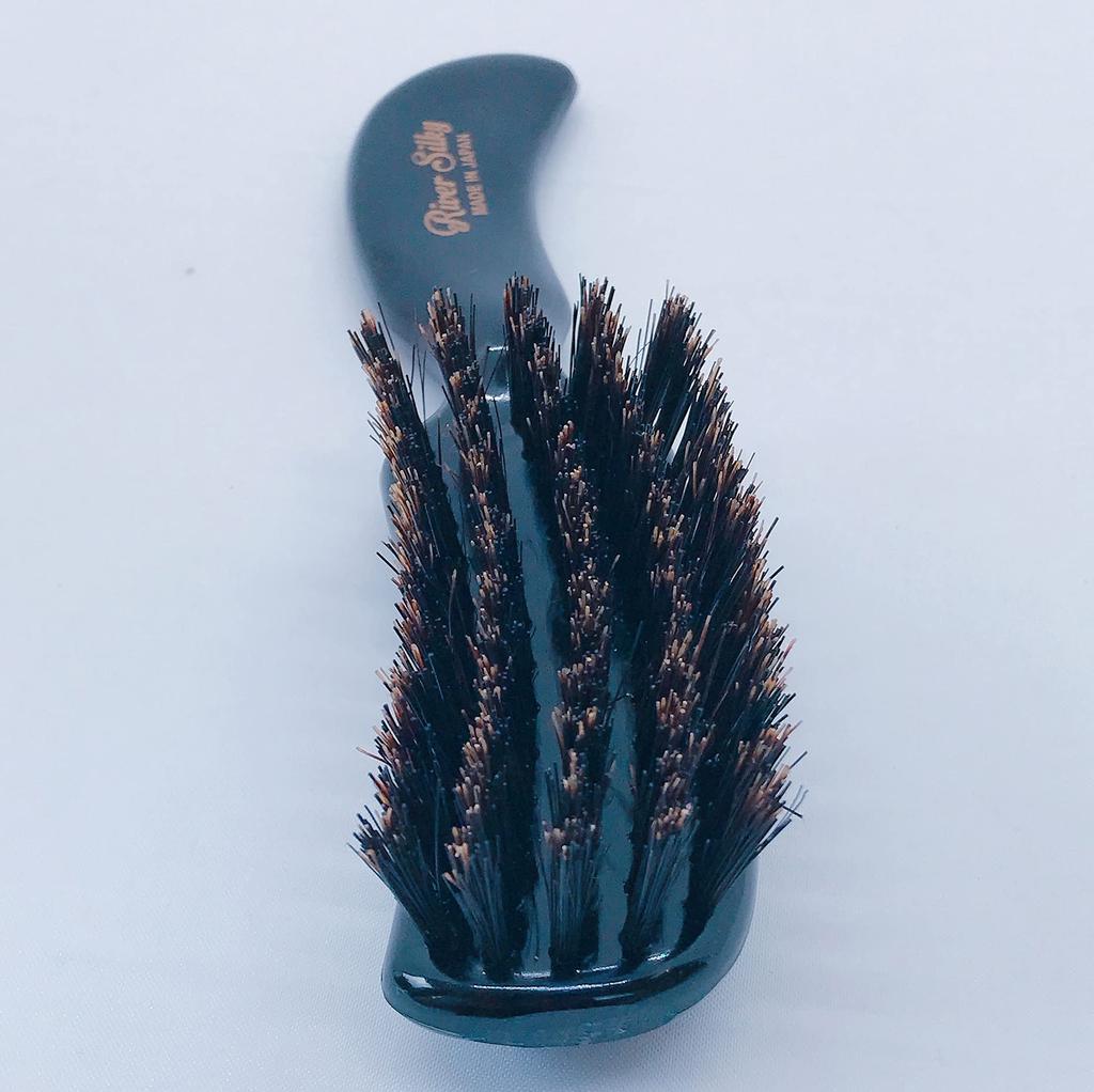 Компания Kinugawa Hair Boar Boar Увеличивает Уменьшает Статику Натуральная кожа Низкая посадка 630 Щетка, Щетина, Щетина, Блеск, Электричество, Волосы, Кожа головы, Умеренный,