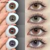 Colored Contact Lenses Latest Model Purple Gray Lenses Dark Green Beauty Lenses Black Lenses Colored Cosmetic Powder Coffee Lenses 1 Pair