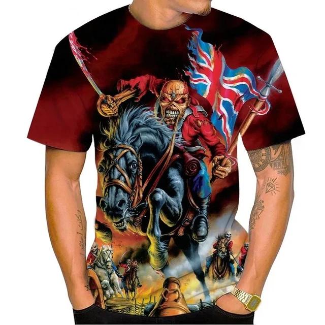 Футболка Live Dead 3D Printed Rock Music с круглым вырезом и коротким рукавом Heavy Metal Fashion Casual Mens Unisex Top