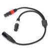 JORIND 5-контактный XLR-штекер на двойной 3-контактный XLR-гнездовой кабель 1,6 фута YSplitter o Cable