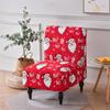 Christmas Decor Accent Armless Chair Cover Stretch Spandex Dining Chair Covers Nordic Sofa Slipcover For Living Room Kitchen