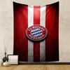 FC Bayern Munich Logo Red White Blue Design Tapestry Patterned Tapestry for Bedroom and Living Room Home Decor Sofas