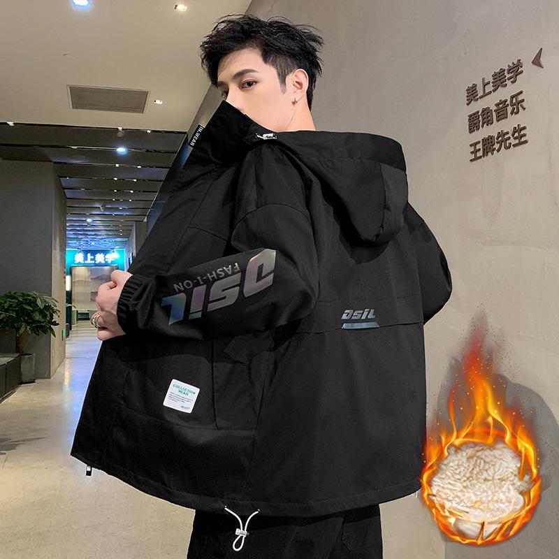 Куртка Мужская куртка Весна Осень Зима Новый стиль Плюшевая мужская одежда Красивые куртки Мальчики Повседневные топы