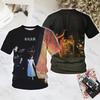 Popular Rock Rush 3D Print T-shirts Summer New Men Women Hip Hop Trend Short Sleeve TShirt Street Loose Casual Oversized Y2k Top