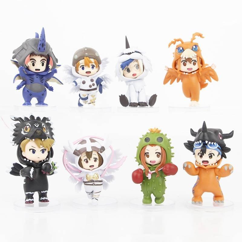Изысканные ПВХ Аниме Фигурки Digimon Taichi Yamato Sora Koushiro Mimi Коллекционный Набор