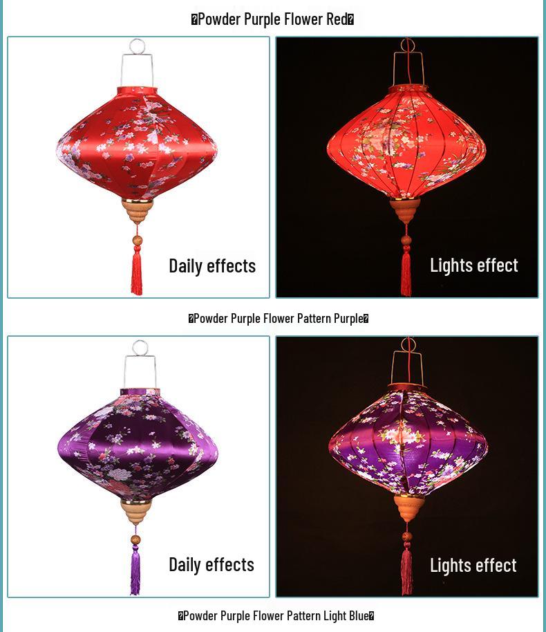 Антикварный узор Водонепроницаемый китайский фонарик для украшения открытого балкона