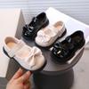 Children Girls Casual Retro Bowknot Breathable Design Soft Bottom Non-Slip Princess Shoes Single Shoes Leather Shoes