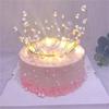 Artificial Pearl Crown Cake Topper Restaurant Birthday Party Birthday Decoration