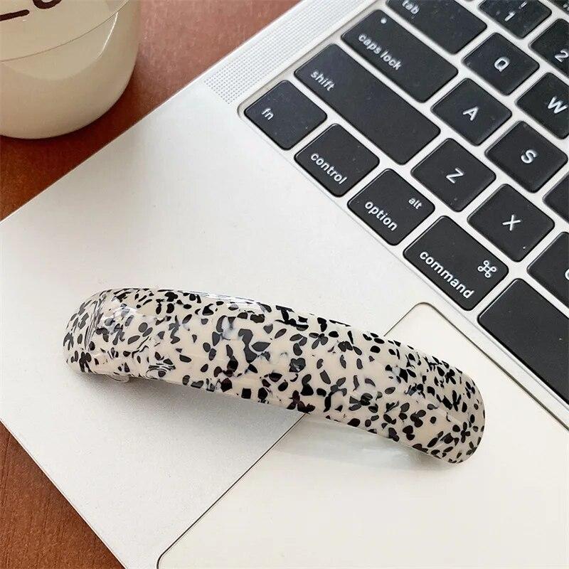 New Vintage Acetic Acid Hair Clips Female Luxury Print Hairpins Barrettes Spring Clip Hair Accessories For Women Headdress Gifts