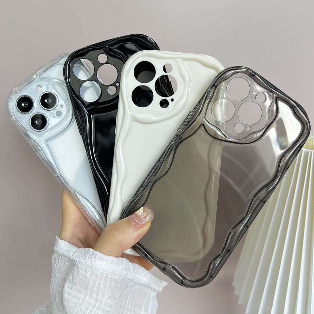 For iPhone 11 12 13 14 15 16 17 Pro Max Air 16e 7 8 Plus XR Phone Cases Flaunt Your Personality with This Exclusive TPU Cover Cream Pattern Soft Case