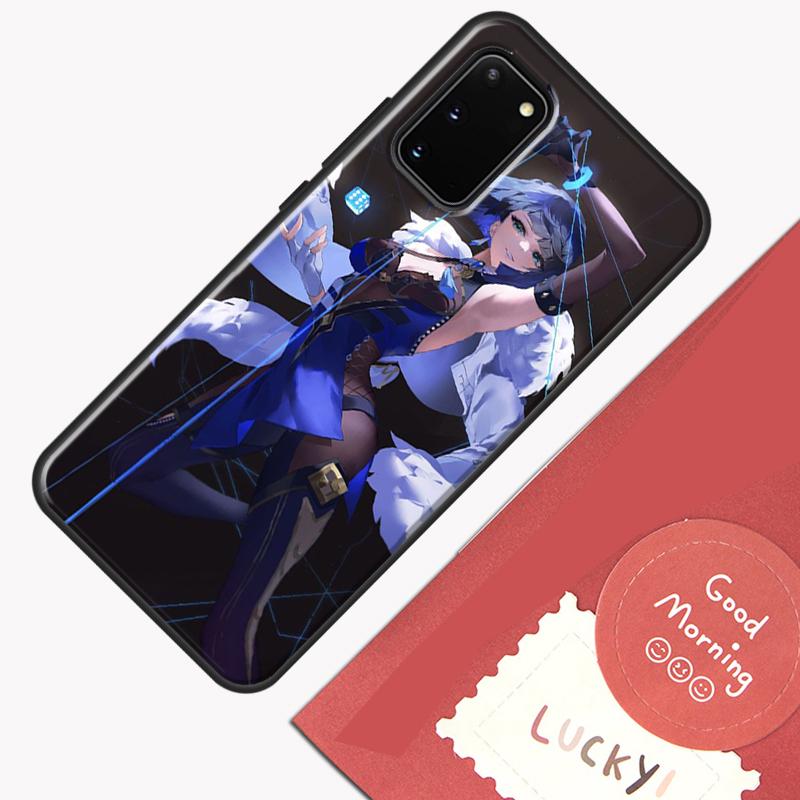 Чехол для телефона Yelan Genshin Impact для Samsung Galaxy S24 S26 Ultra S20 S21 S22 S23 S25 Plus S10 S25 FE Защитный корпус