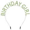 Набор повязки на голову с надписью "birthday gir" и наплечной ленты на день рождения, женская повязка на голову со стразами, аксессуары для головы для именинницы