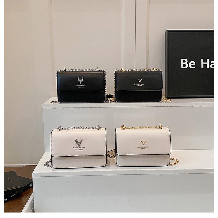 2025 Роскошная женская сумка кроссбоди: Сумка через плечо с цепочкой и головой оленя