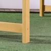 2-Seater Garden Bench Wood, Weatherproof Bench, Garden Furniture with Backrest, 240 kg Load Capacity 140 x 50 x 85 cm, Orange