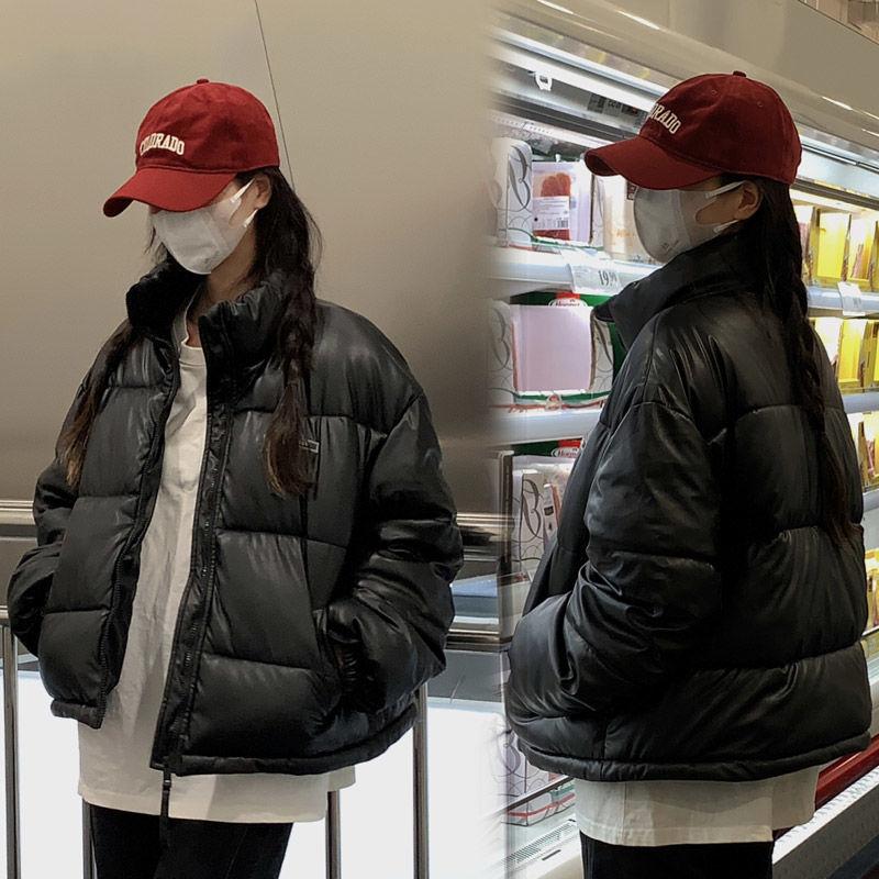 Высококачественное стильное и теплое короткое женское пуховое пальто, зимняя куртка с утолщенным и свободным кроем