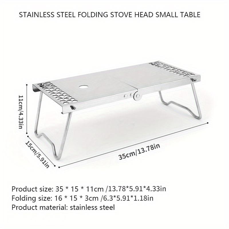 1шт открытый кемпинговый складной стол из нержавеющей стали кемпинговый барбекю портативный многофункциональный чайный столик