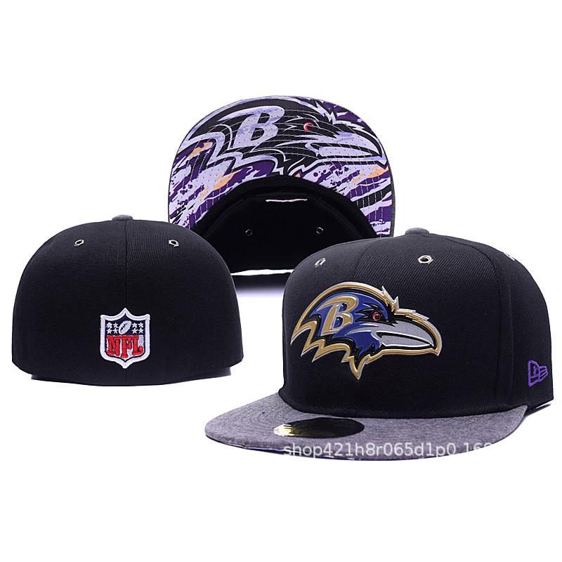 Rugby League Baseball Cap Full-Closed Flat Brim Sun Hat Unadjustable Curved High Top Cotton Linen All