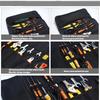 22 Multi Pockets Oxford Canvas Folding Wrench Roll Storage Tools Bag Waterproof Hand Roller Electrician Tools Organizer Bag