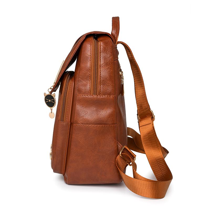 Рюкзак из мягкой кожи, женский рюкзак большой вместимости, студенческий школьный рюкзак