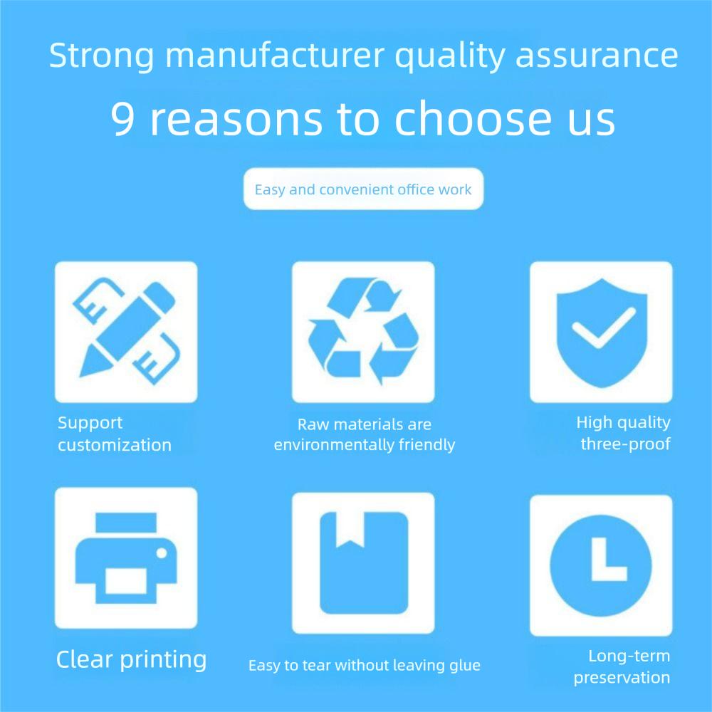 500/800PCS 40*30mm 40*60mm Thermal Paper Rectangle Label Sticker Self-adhesive Label Supermarket