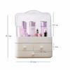 Trendy Dustproof Drawer-style Cosmetic Storage Box Desktop Organizer Skincare Products Comb Tabletop Makeup Holder Rack