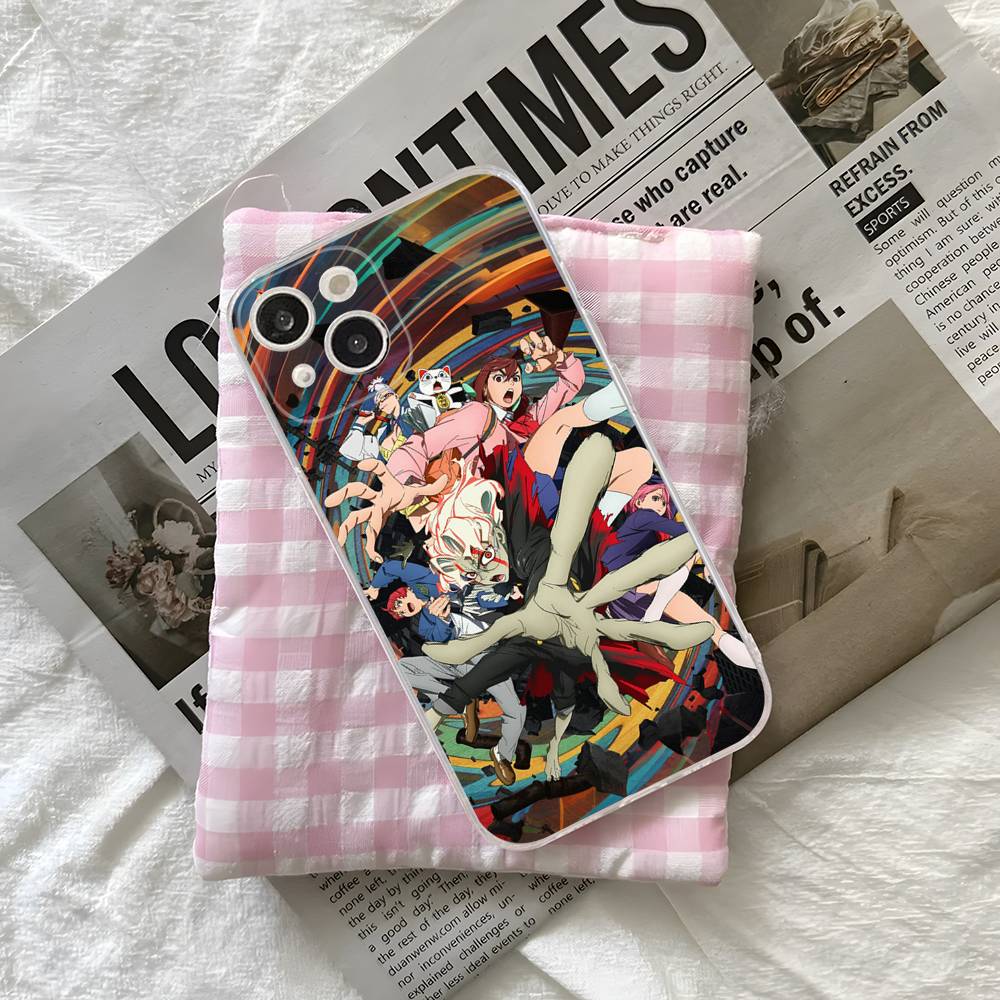 D-Dandadan Anime Transparent Soft Phone Case For iPhone 15 12 14 16 17 13 Plus 11 Pro Max 13 Pro
