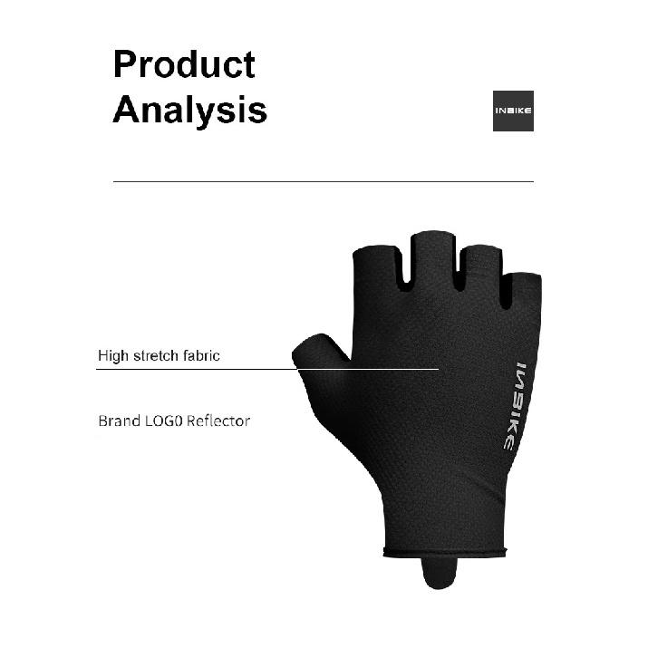 INBIKE New Men's Summer Cycling Gloves Half Finger MTB Gloves Mountain Bike Breathable Gym Sports Gloves Cycling Accessories
