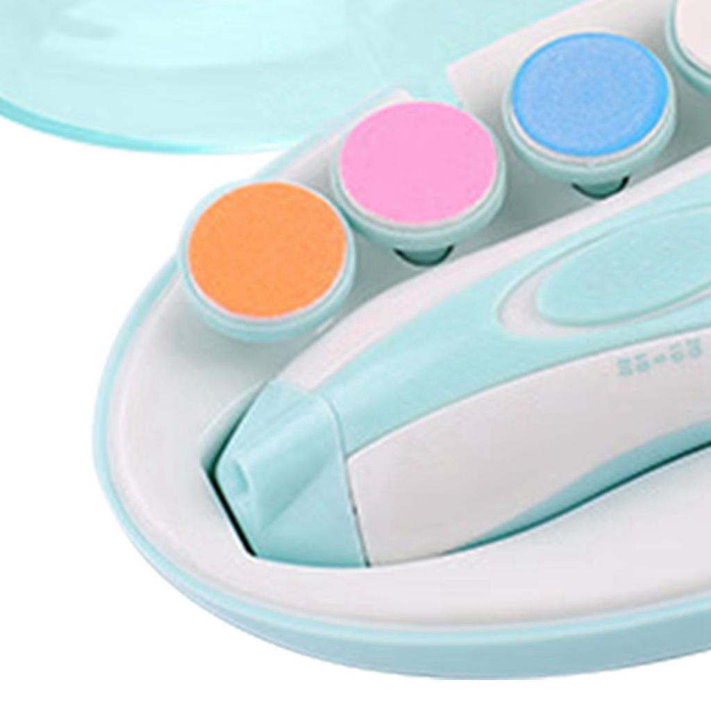 Baby Nail Trimmer Electric Nail Polishing Grooming Kit 6 Grinding Heads for Newborn Infant Toddler