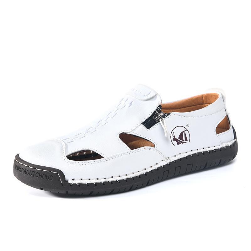 2025 Men's Breathable Closed-Toe Summer Sandals - Hot-Selling Casual Plus Size Beach Shoes