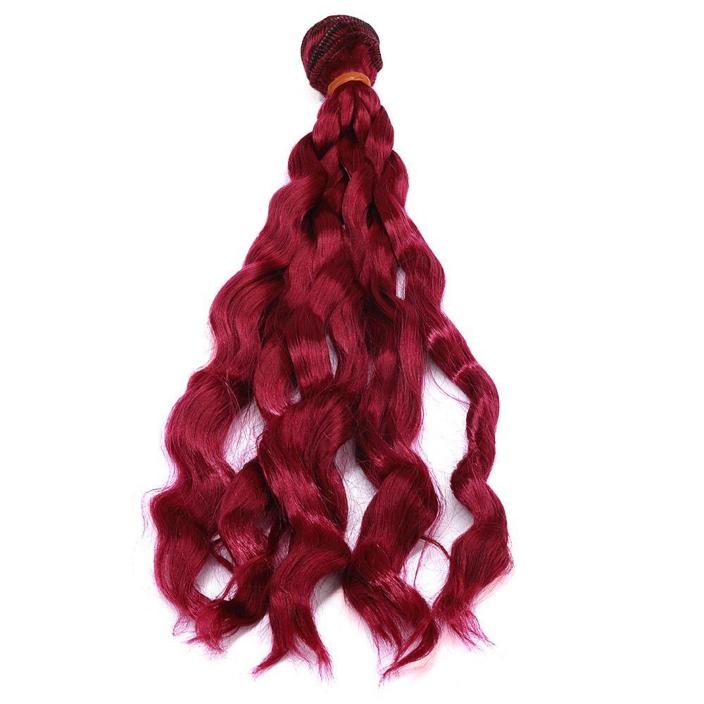1PC Hot 20cm High-temperature Wire Long Straight Doll Wigs Wig Hair DIY Dolls Accessories