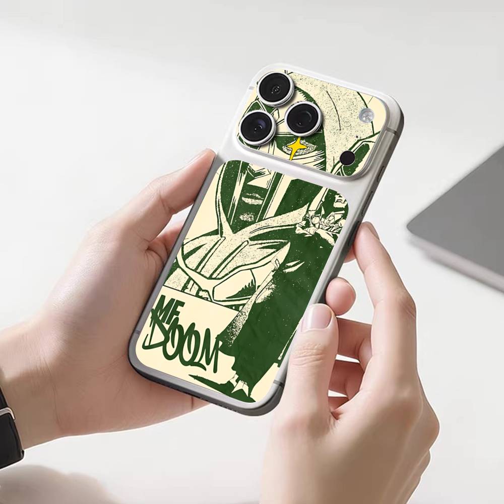 Underground Hip Hop M-MF-DOOM Wrap Sticker For IPhone17 Pro/17pro Max Phone Decal Skin Rear Protector Case Film Full Cover