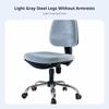 Upholstered Rotating Chair with Casters Height Adjustable Office Furniture Assistance Easy to Assemble for Home Users, Women