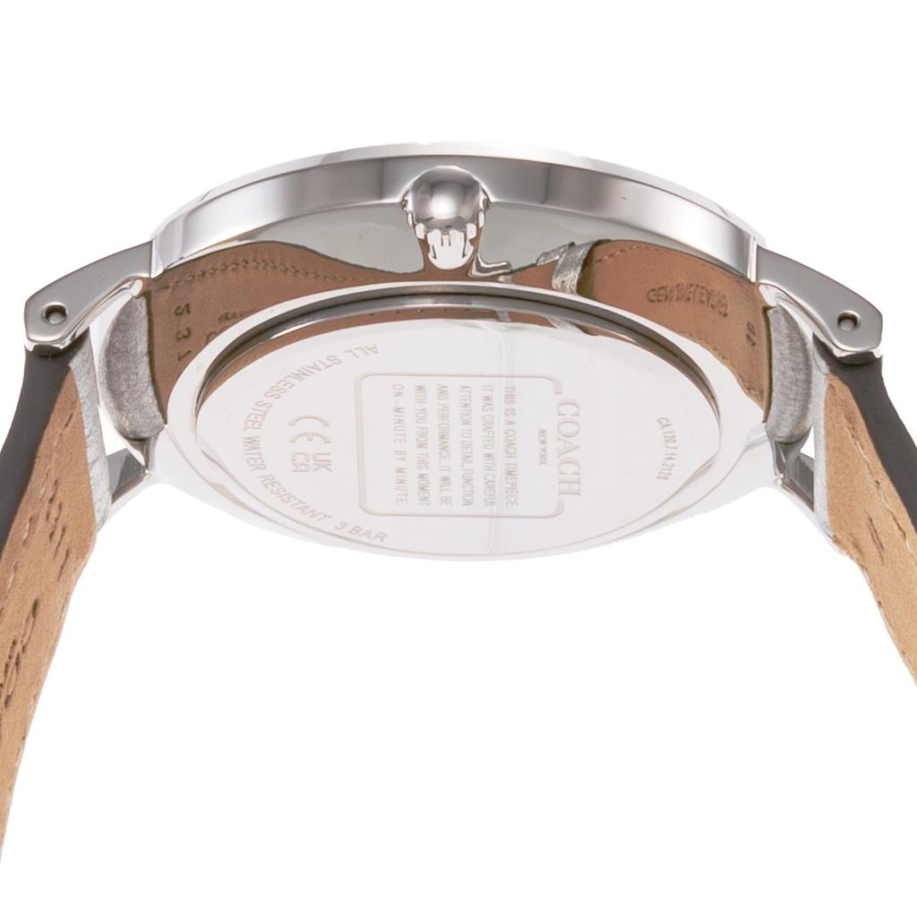 Часы PERRY из нержавеющей стали с минеральным стеклом, кварцевые, повседневные, водонепроницаемые, 14504076, серые [Coach] женские [Товар]