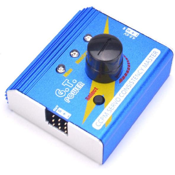 G.T. Power Servo Tetser Multi 3CH Digital Servo Tester ECS Consistency Speed Controler Checker RC Aluminum Shell Servo Tester for RC Helicopter Car