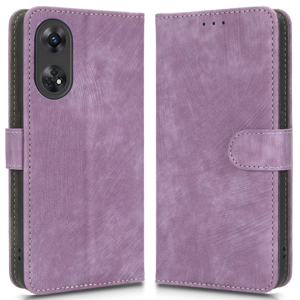 For Oppo Reno8 T 4G Leather Phone Case Phone Stand RFID Blocking Wallet Cover