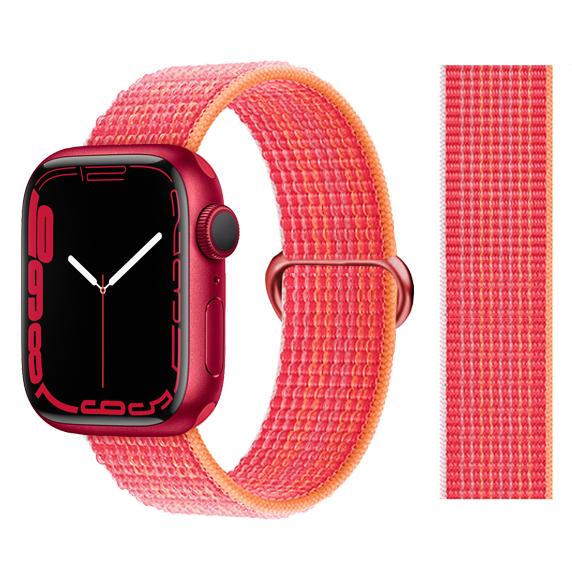 2 шт. Ремешки Для Apple Watch Band 44 мм 40 мм 45 мм 46 мм 42 мм 49 мм 41 мм Нейлоновый петлевой браслет iwatch Серия 10 9 8 7 6 5 3 se ultra 2