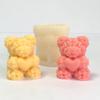 3D Rose Bear Mold Teddy Bear Candle Making Mold Flexible Silicone Casting Mold for DIY Handmade Soaps Candles Epoxy Resin Plaster Crafts