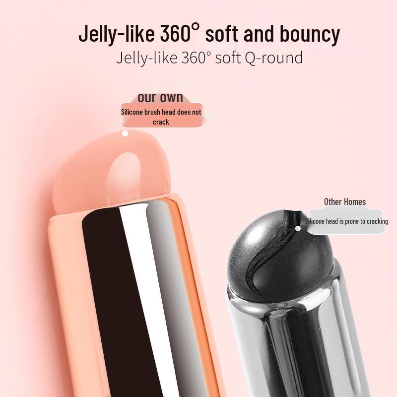 Прозрачная силиконовая кисть для губ с крышкой - Портативный инструмент для растушевки помады и бальзама