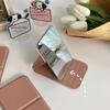 Solid Color Handheld Makeup Mirror Stand Up Pocket Folding Mirror  Desktop Decoration