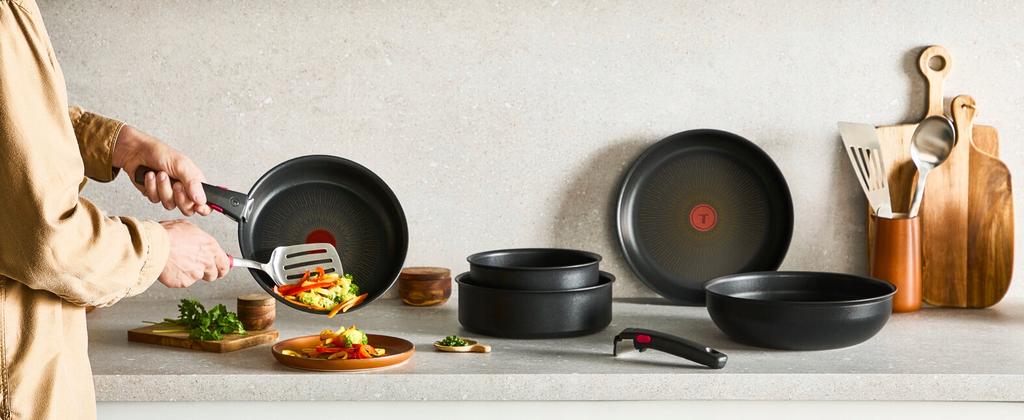 Ingenio Set P0059002 Tefal Set 3P Excellence Fusion Black 1 Pc