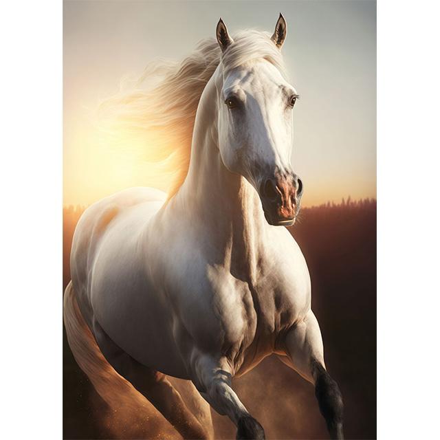 Черно-белый дикий конь, принты диких животных, постер, холст, современное настенное искусство, картина, гостиная, спальня, украшение для дома