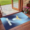 Crystal Velvet Rug Custom Name Text, Soft Non Slip Floor Mat Home DecorLazio FC