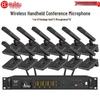HuiDu QH-550 Профессиональная беспроводная конденсаторная система конференц-микрофонов (Китайская версия)