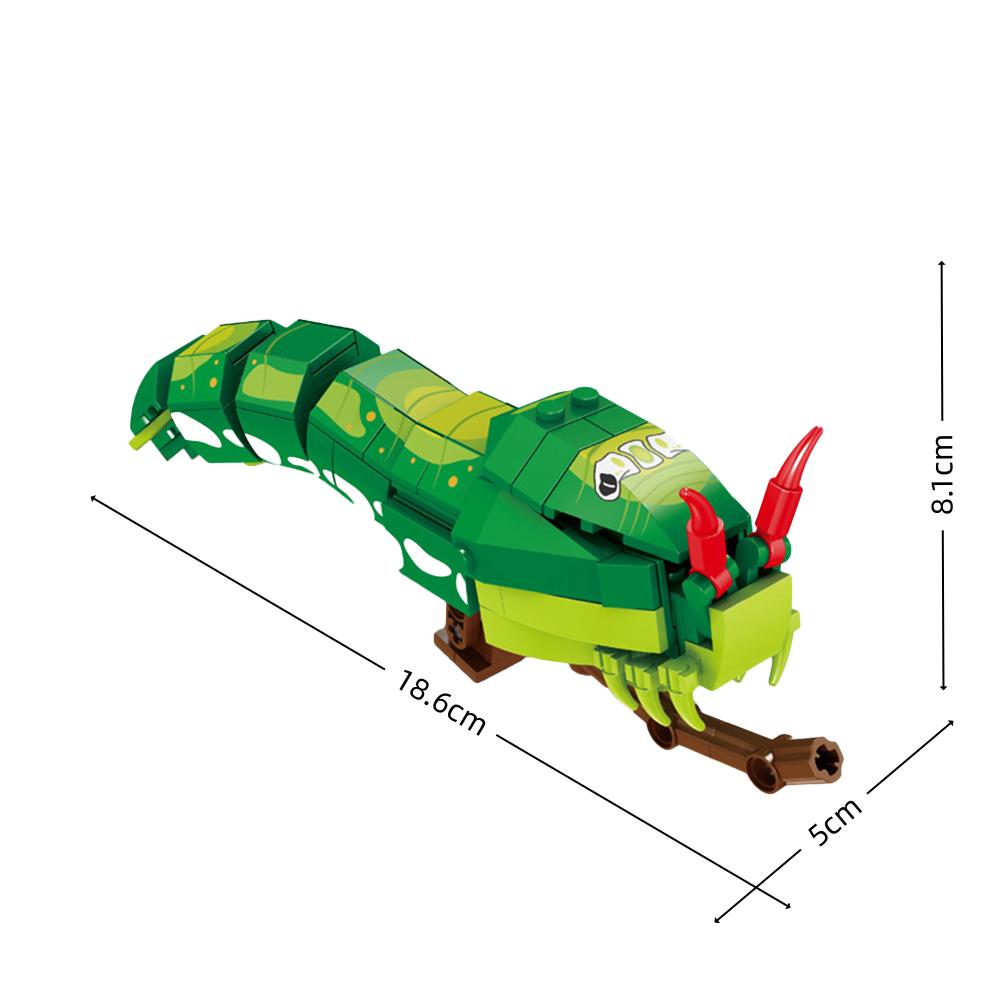 MOC Бионические Фигурки Животных Сороконожка Скорпион Паук Трилобиты Конструктор Модель Набор Обучающая Обучающая Игрушка для Детей